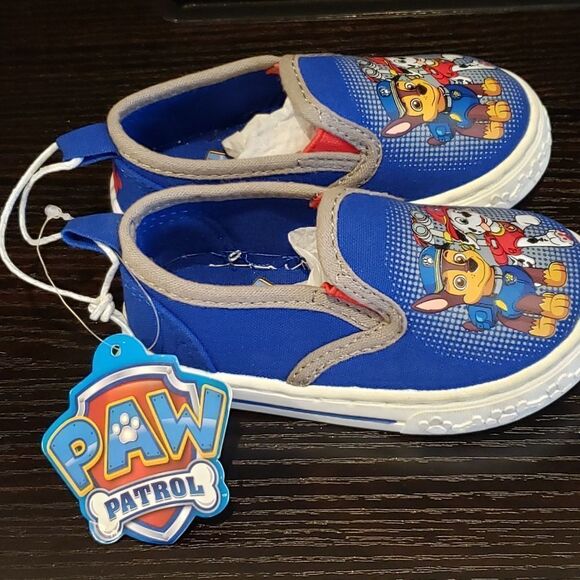 Paw Patrol Toddler Boys Casual Blue Canvas Shoes - Size 5 - NEW! - Picture 7 of 8